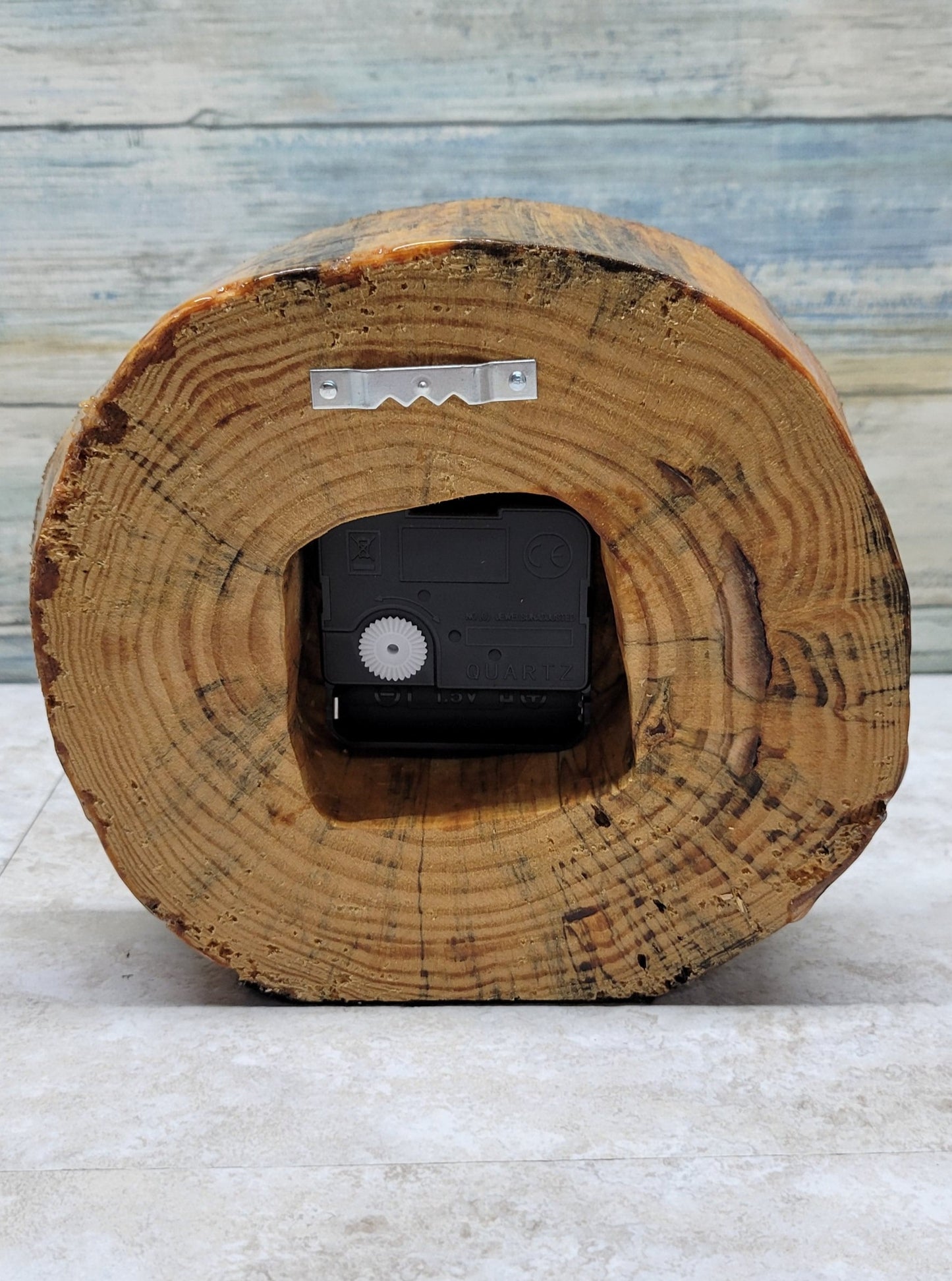 Spalted Pine Wood Clock