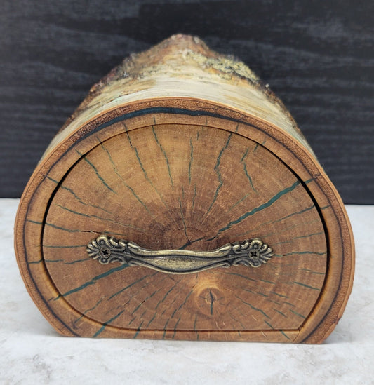 Birch Branch Single Drawer Blue Resin