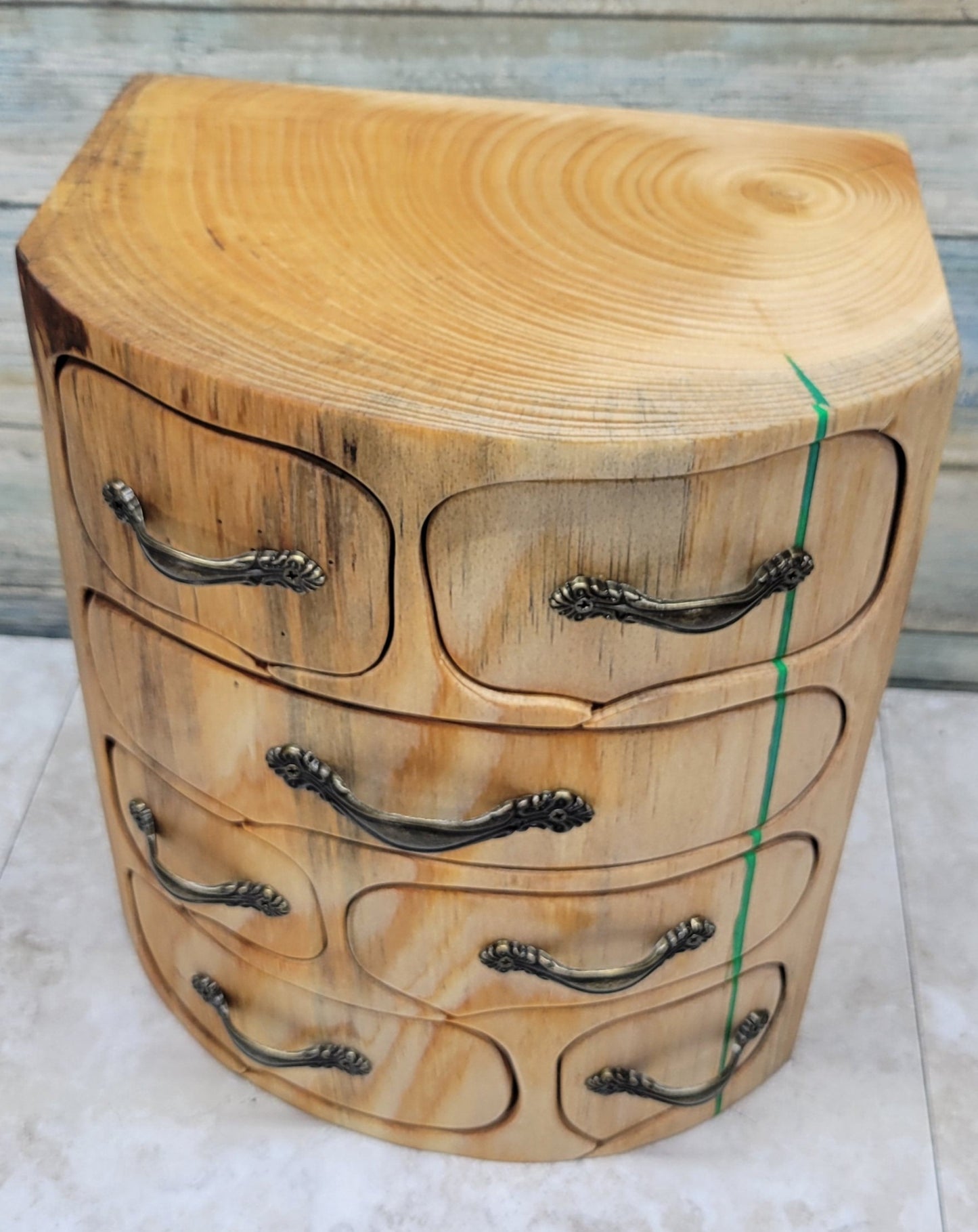 Pine 8 Drawer Necklace Box