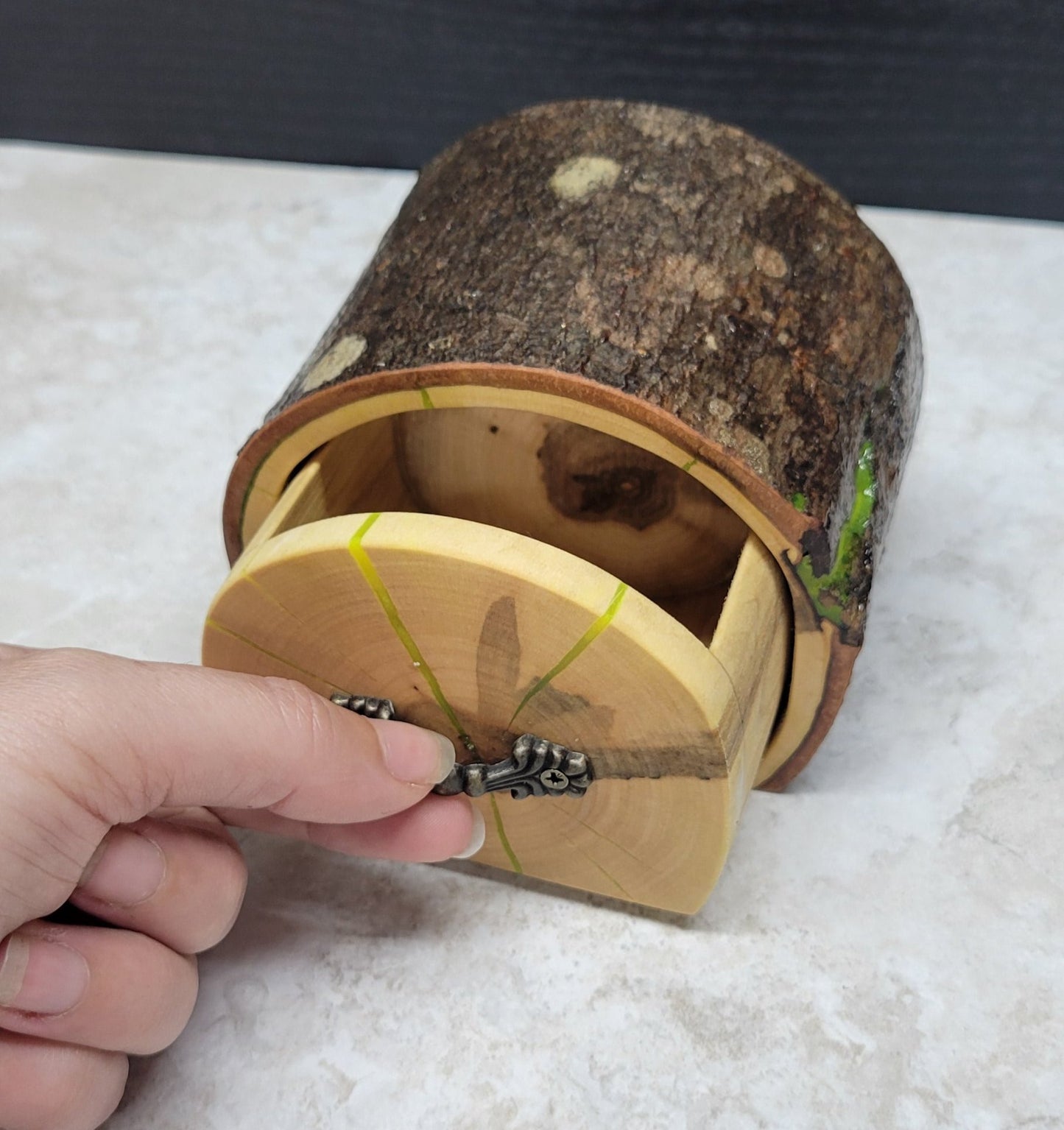 Small Maple Box with Bark