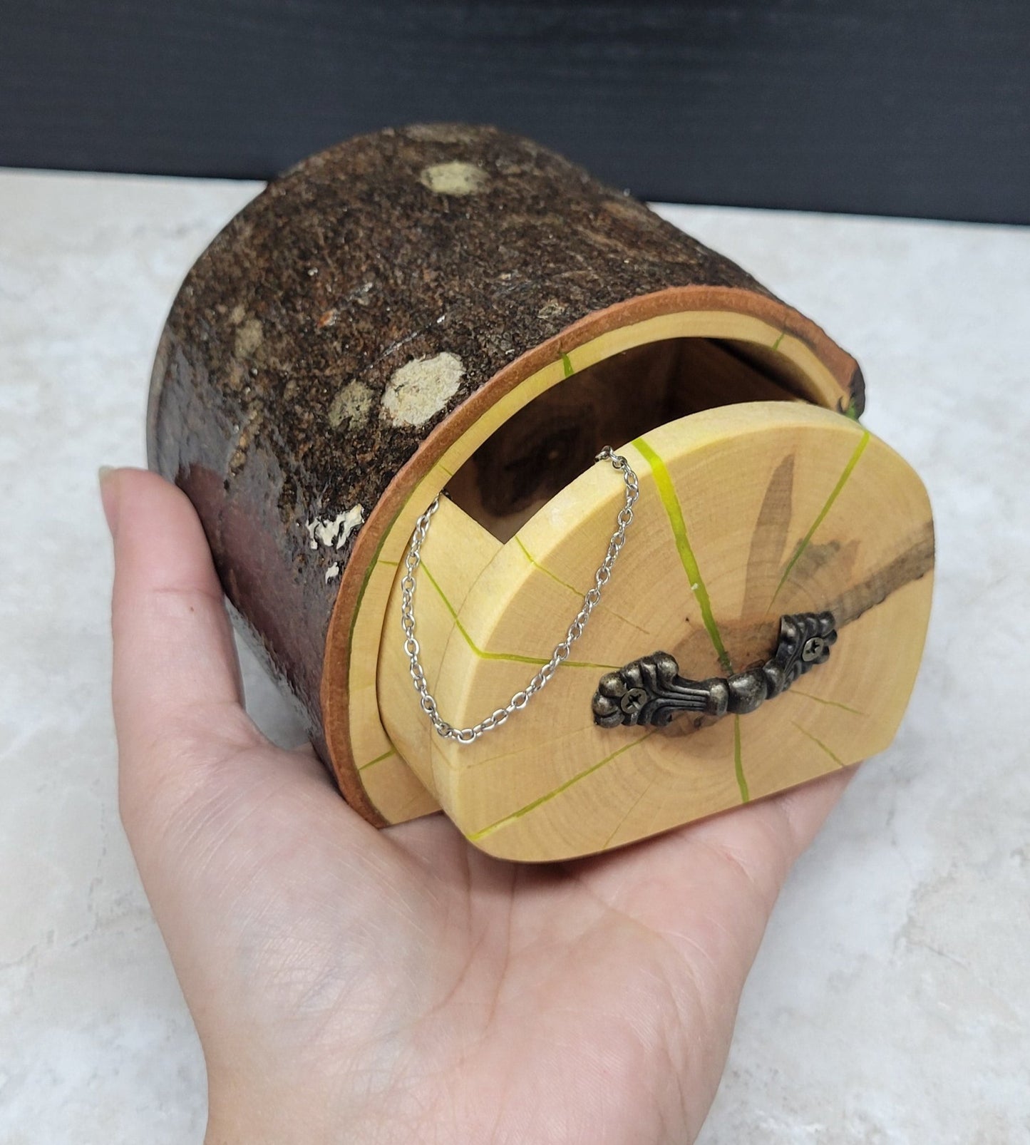 Small Maple Box with Bark