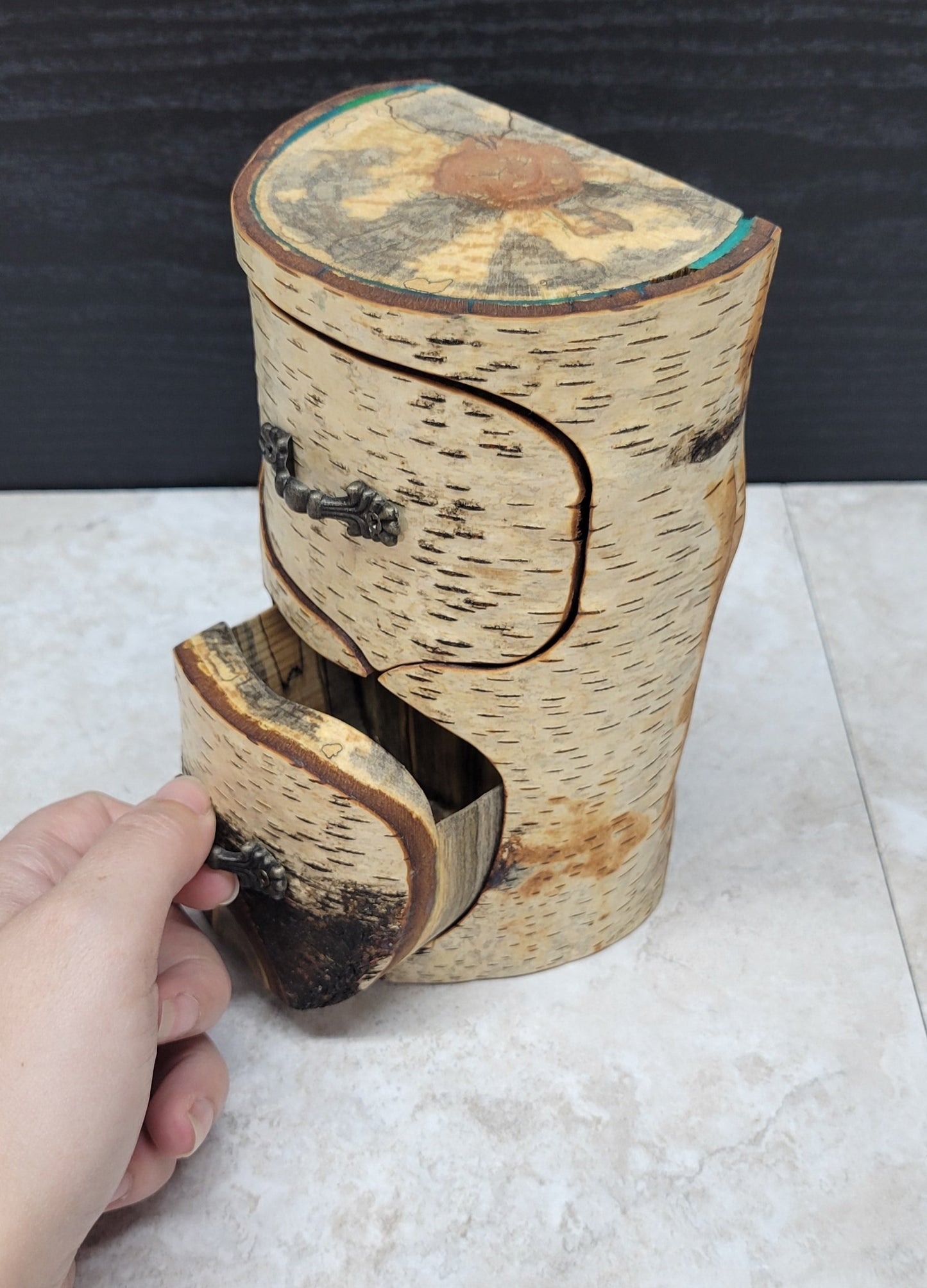 Birch Branch Box Spalted